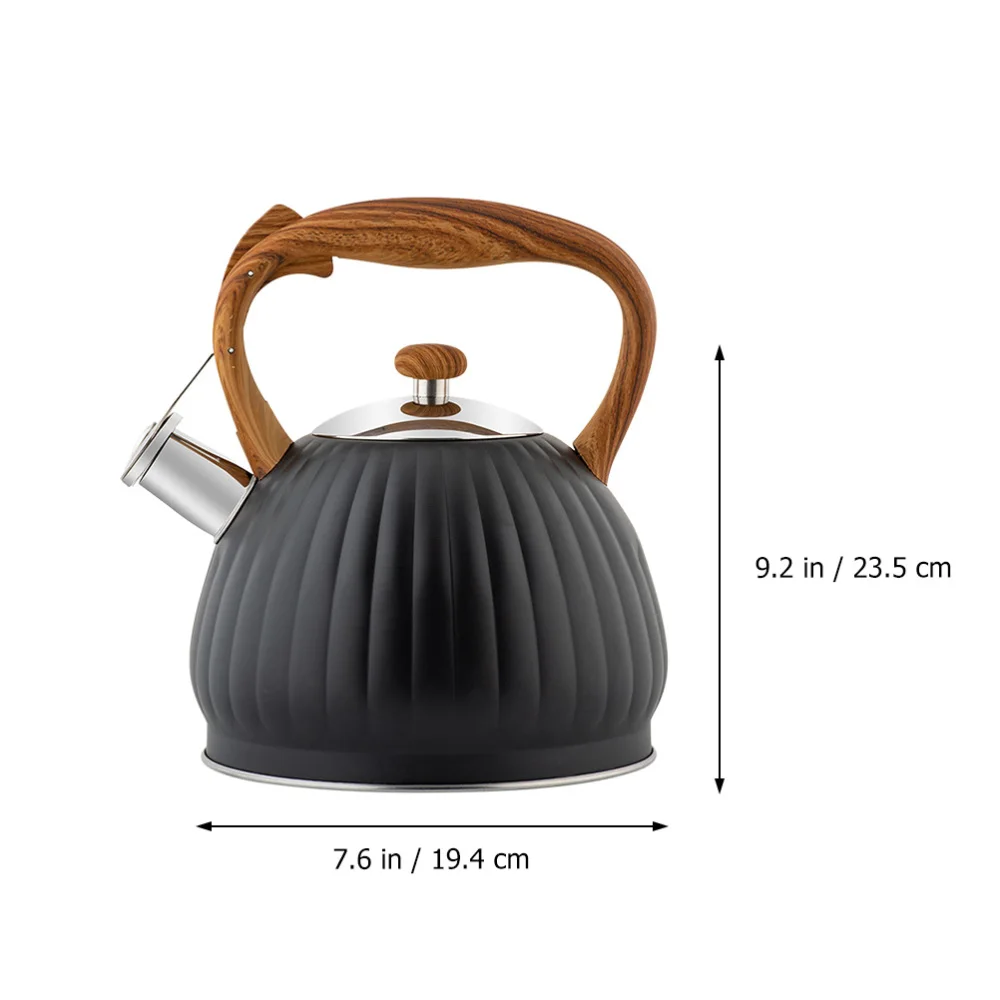 1Pc 3.5L Chic Whistling Teakettle Boil Water Kettle Home Kettle (Black)
1Pc 3.5L Chic Whistling Teakettle Boil Water Kettle Home Kettle (Black)