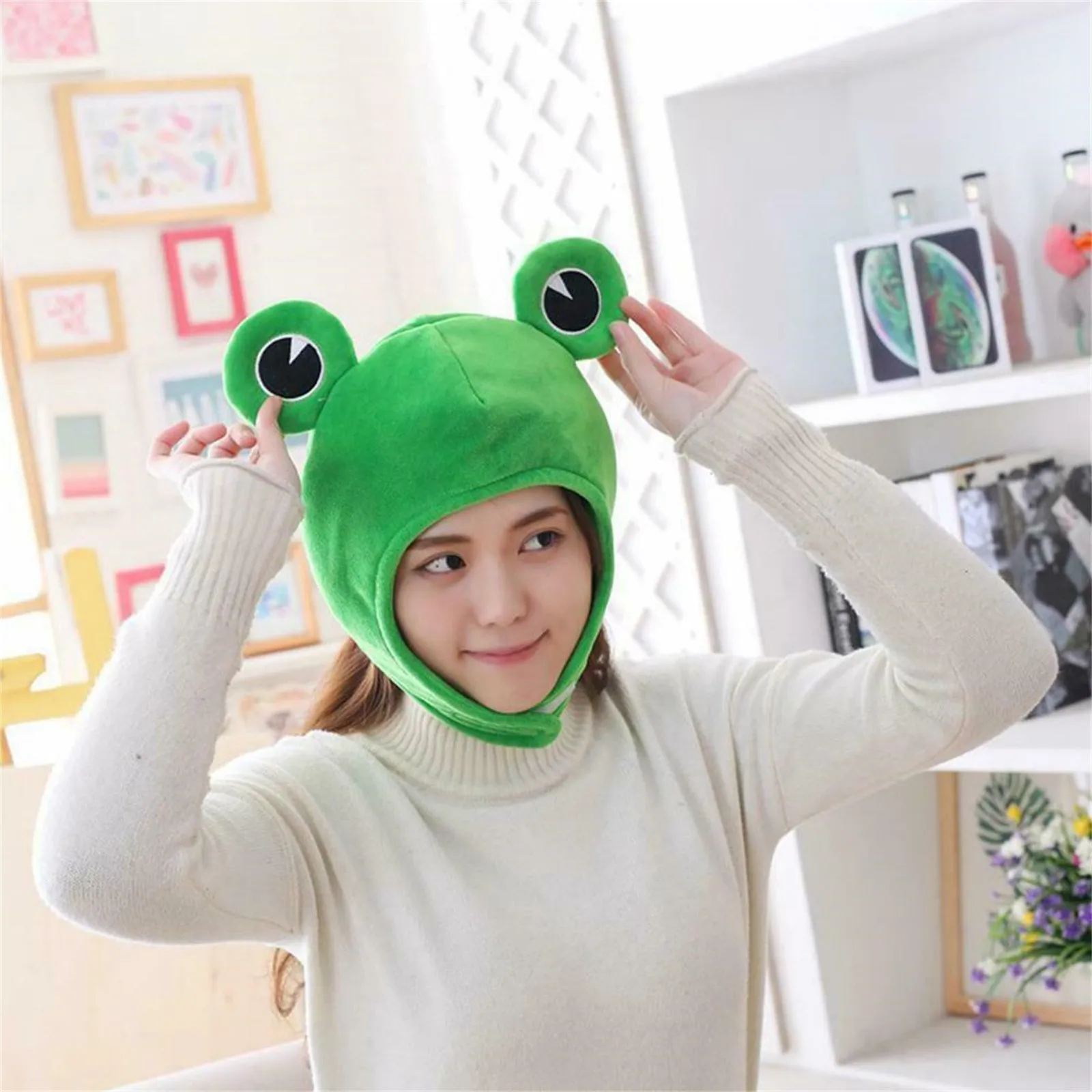 high quality top selling Cartoon Funny Adorable Plush -Frog Hat Cosplay Costume Dress Up Hat Support Wholesale and Dropshipping
high quality top selling Cartoon Funny Adorable Plush -Frog Hat Cosplay Costume Dress Up Hat Support Wholesale and Dropshipping