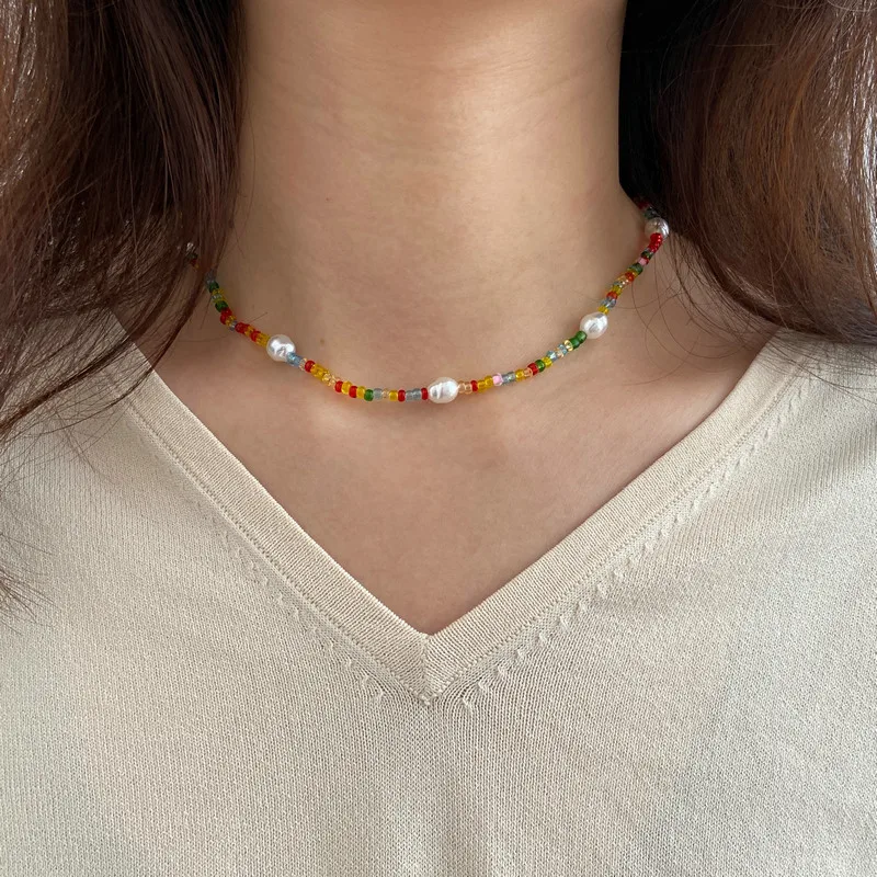 Vintage Baroque Pearl Choker Necklace for Women Retro Elegant Colorful Irregular Pearl Beads Necklaces Accessories Jewelry
Vintage Baroque Pearl Choker Necklace for Women Retro Elegant Colorful Irregular Pearl Beads Necklaces Accessories Jewelry