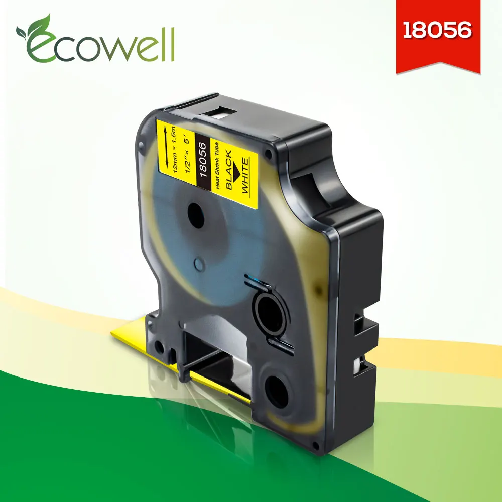 Ecowell 18056 compatible for Dymo Rhino 4200,5000,6000 label maker for 18056 Industrial Heat Shrink Tubes label tape 1.5M length
Ecowell 18056 compatible for Dymo Rhino 4200,5000,6000 label maker for 18056 Industrial Heat Shrink Tubes label tape 1.5M length