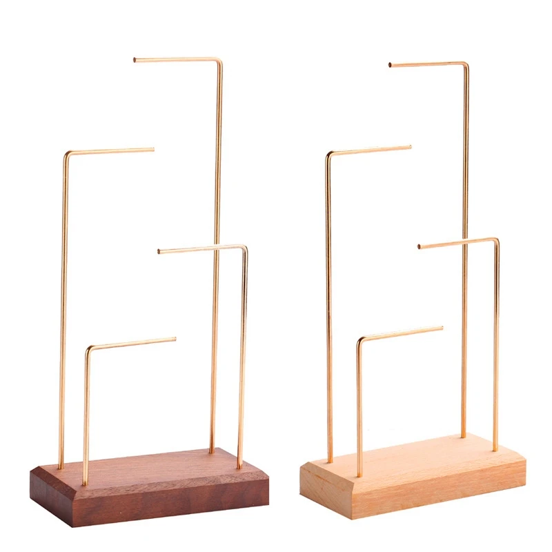 Ring Display Holder Pendant Earrings Display Stand Metal Stick Solid Wood Jewelry Display Stand
Ring Display Holder Pendant Earrings Display Stand Metal Stick Solid Wood Jewelry Display Stand