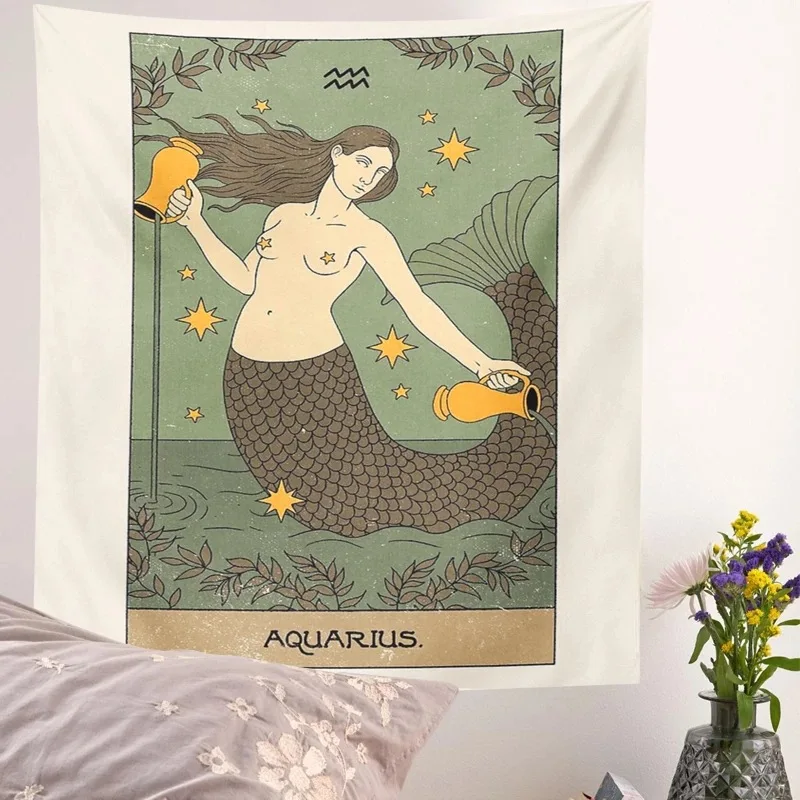 Twelve Constellation Tapestry Cartoon Image Distressed Wall Cloth Tapestries Vertical Version Wall Blanket for Home Wall Decor
Twelve Constellation Tapestry Cartoon Image Distressed Wall Cloth Tapestries Vertical Version Wall Blanket for Home Wall Decor