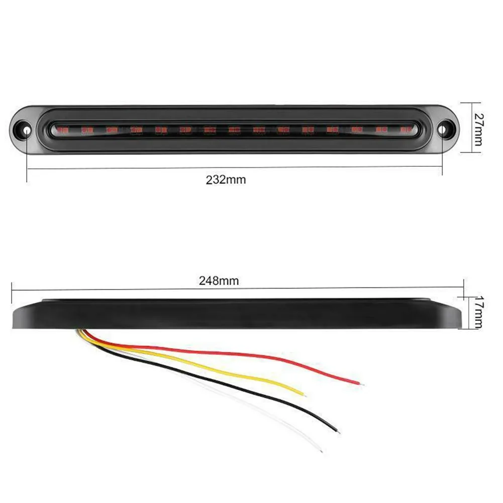 2pcs Car LED RV Trailer 12-24V Truck Stop Flowing 4lines Turn Signal Brake Rear Tail Light Bar DRL Waterproof IP67 For Car
2pcs Car LED RV Trailer 12-24V Truck Stop Flowing 4lines Turn Signal Brake Rear Tail Light Bar DRL Waterproof IP67 For Car