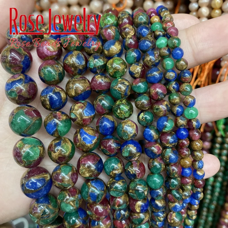 Natural Mix Color Cloisonne Stone Beads Round Loose Beads For Jewelry Making DIY Bracelet Necklace Accessories 15" 4 6 8 10 12mm 
Natural Mix Color Cloisonne Stone Beads Round Loose Beads For Jewelry Making DIY Bracelet Necklace Accessories 15" 4 6 8 10 12mm