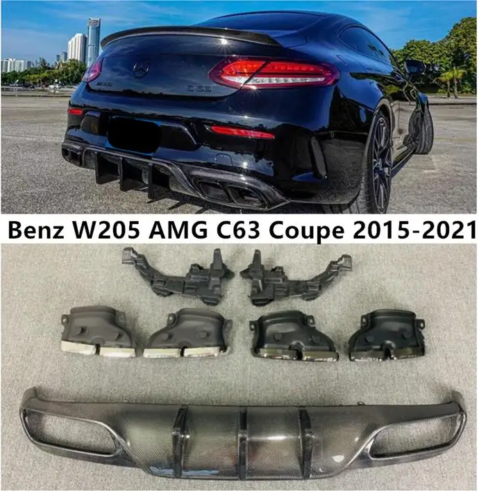 Диффузор для заднего бампера и выхлопные наконечники для Mercedes Benz W205 AMG Coupe C63 2015-2021, спойлер для двери багажника из углеродного волокна OTM Style
Диффузор для заднего бампера и выхлопные наконечники для Mercedes Benz W205 AMG Coupe C63 2015-2021, спойлер для двери багажника из углеродного волокна OTM Style
