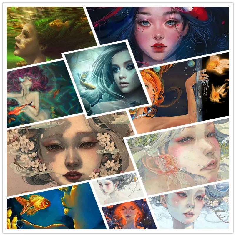 Алмазная живопись мультяшная девушка золотой рыбка в цветочном венке ручная роспись анимация красота Спальня Коридор крыльцо Декор Рисуно...
Алмазная живопись мультяшная девушка золотой рыбка в цветочном венке ручная роспись анимация красота Спальня Коридор крыльцо Декор Рисуно...