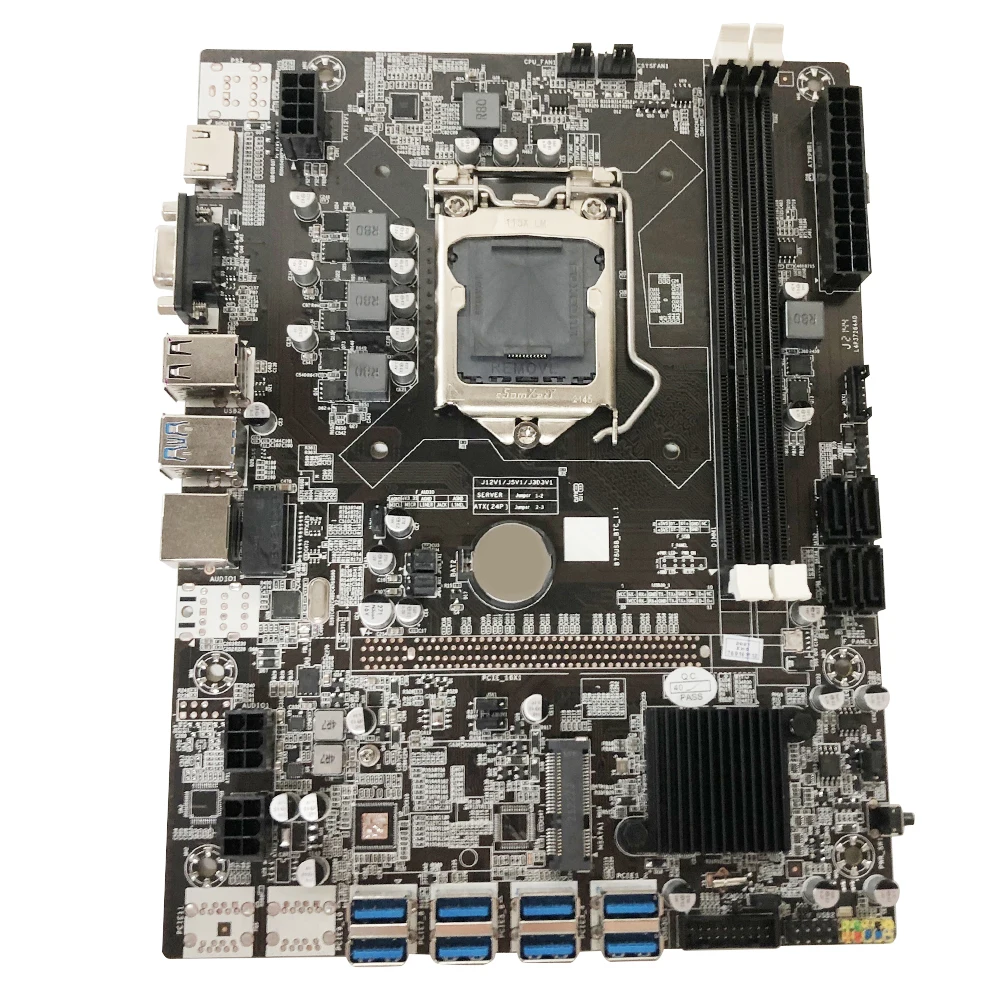 Материнская плата для майнинга со встроенным чипом B75, 8xUSB3.0 до PCIE LGA 1155 с установленной платой ЦП, поддерживает 8 графических карт с графическ...
Материнская плата для майнинга со встроенным чипом B75, 8xUSB3.0 до PCIE LGA 1155 с установленной платой ЦП, поддерживает 8 графических карт с графическ...