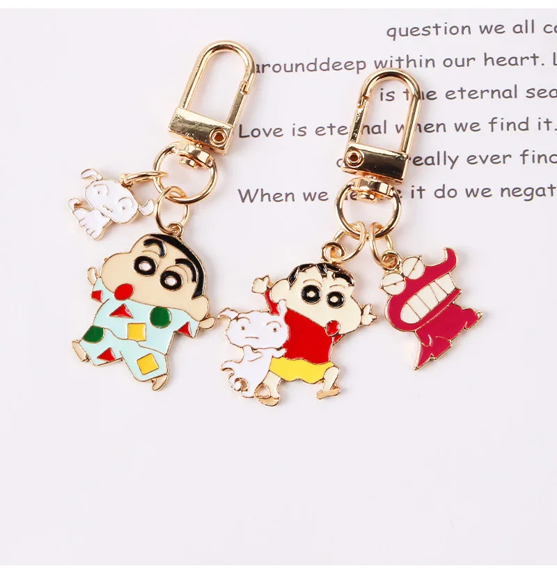 New Cute Crayon Shinchan Keychain Cartoon Anime Metal Childhood Car Key Chain For Women Kids Trinkets Jewelry Gift
New Cute Crayon Shinchan Keychain Cartoon Anime Metal Childhood Car Key Chain For Women Kids Trinkets Jewelry Gift