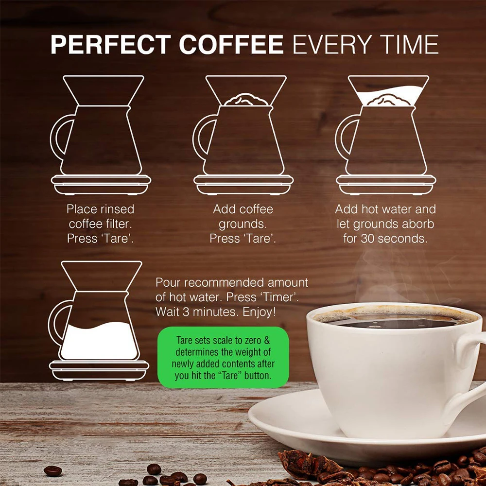3KG 5KG Scale with Timer Portable Electronic Digital Kitchen Scale High Precision LCD Drip Coffee Electronic Scales 
3KG 5KG Scale with Timer Portable Electronic Digital Kitchen Scale High Precision LCD Drip Coffee Electronic Scales