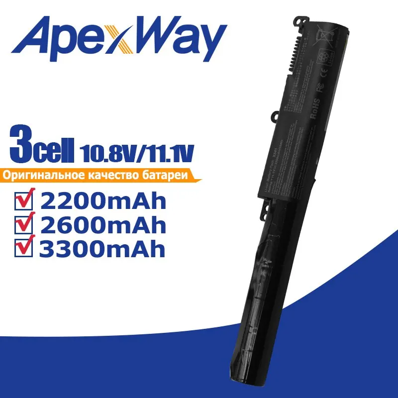 Apexway 3 Cells Laptop Battery A31N1601 for Asus F541UA X541SA X541SC X541U X541UA X541UV R541UA R541UJ R541UV
Apexway 3 Cells Laptop Battery A31N1601 for Asus F541UA X541SA X541SC X541U X541UA X541UV R541UA R541UJ R541UV