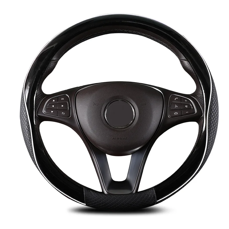 Car Steering Wheel Cover Microfiber Leather Silicone Inner Ring Car Grip Cover Non-Slip Durable 38CM Universal
Car Steering Wheel Cover Microfiber Leather Silicone Inner Ring Car Grip Cover Non-Slip Durable 38CM Universal