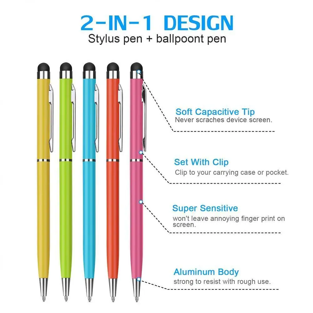 2in1 Ballpoint Pens & Phone Stylus Handwriting Capacitive Pen Dual-purpose Screen Pen Stylus for Ipad Phone SamSung Stylus
2in1 Ballpoint Pens & Phone Stylus Handwriting Capacitive Pen Dual-purpose Screen Pen Stylus for Ipad Phone SamSung Stylus