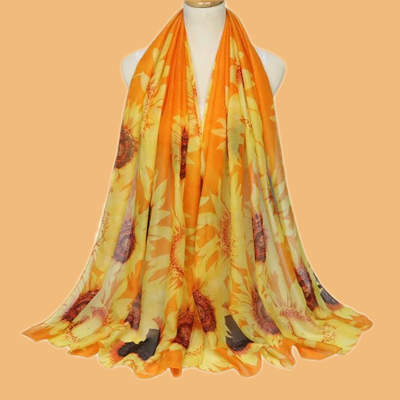 Women Cotton Shawl Fashion Sunflower Printed Hijab Wrap 2021 Autumn Summer Headband Sunscreen Shawl Beach Towel Scarf
Women Cotton Shawl Fashion Sunflower Printed Hijab Wrap 2021 Autumn Summer Headband Sunscreen Shawl Beach Towel Scarf