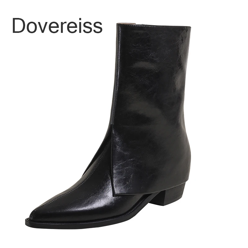 Dovereiss Fashion Boots Winter 2022 Sexy Genuine Leather Zipper Pointed Toe Off White Brown Block Heels Short Boots Size 33 40
Dovereiss Fashion Boots Winter 2022 Sexy Genuine Leather Zipper Pointed Toe Off White Brown Block Heels Short Boots Size 33 40