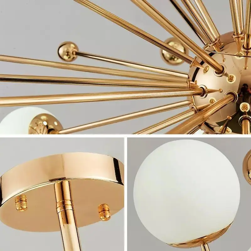 Mdern Nordic LED Light Fixtures Postmodern Creative Personality Dandelion Modern Sputnik Glass Ball American simple bedroom 
Mdern Nordic LED Light Fixtures Postmodern Creative Personality Dandelion Modern Sputnik Glass Ball American simple bedroom