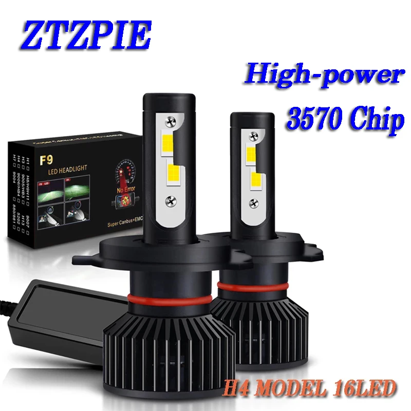 ZTZPIE 24000LM 70 Вт 140 6500 к 9005/HB3 9006/HB4 H8 H7 H4 H11 H9 H13 Canbus EMC светодиодный головной светильник