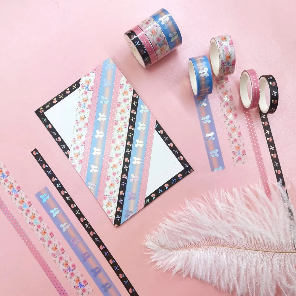4pcs/set Silver Foil Washi Tape Cute Adhesive Scrapbooking Decorative Japanese Stationery Masking Tapes Paper Diary Sticker
4pcs/set Silver Foil Washi Tape Cute Adhesive Scrapbooking Decorative Japanese Stationery Masking Tapes Paper Diary Sticker