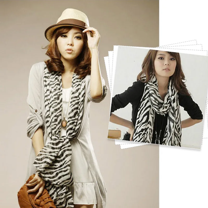 Fashion Women Zebra Animal Prints Scarf Long Large Stripe Chiffon Scarves Shawl Cape SWD889
Fashion Women Zebra Animal Prints Scarf Long Large Stripe Chiffon Scarves Shawl Cape SWD889