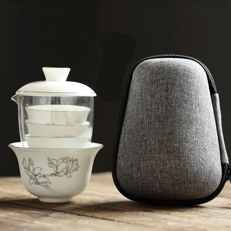New style ceramic cover bowl Creative Tea set tea set High-end travel convenience tea set Household drinking utensils
New style ceramic cover bowl Creative Tea set tea set High-end travel convenience tea set Household drinking utensils