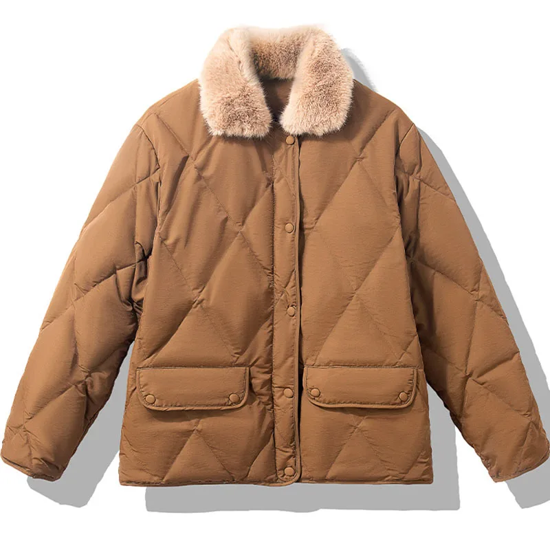 New Winter Snow Jacket Women Zipper Buttons Parkas White Duck Down Coat Fashion Thick Warm Long Sleeve Short Outwear 2021
New Winter Snow Jacket Women Zipper Buttons Parkas White Duck Down Coat Fashion Thick Warm Long Sleeve Short Outwear 2021