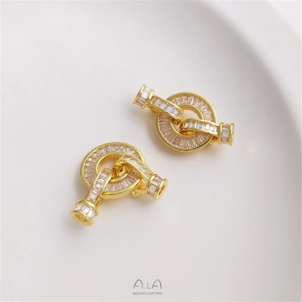 Pearl clasp 14K gold wrapped 18K gold preserved zircon round bracelet clasp Clasp Diy necklace universal clasp
Pearl clasp 14K gold wrapped 18K gold preserved zircon round bracelet clasp Clasp Diy necklace universal clasp
