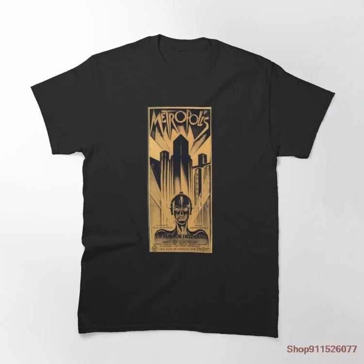 Metropolis 1927 Poster T Shirt Original Gift Idea Summer Cotton T shirts Tee Male Casual Short Sleeve Crewneck Streetwear Tee
Metropolis 1927 Poster T Shirt Original Gift Idea Summer Cotton T shirts Tee Male Casual Short Sleeve Crewneck Streetwear Tee