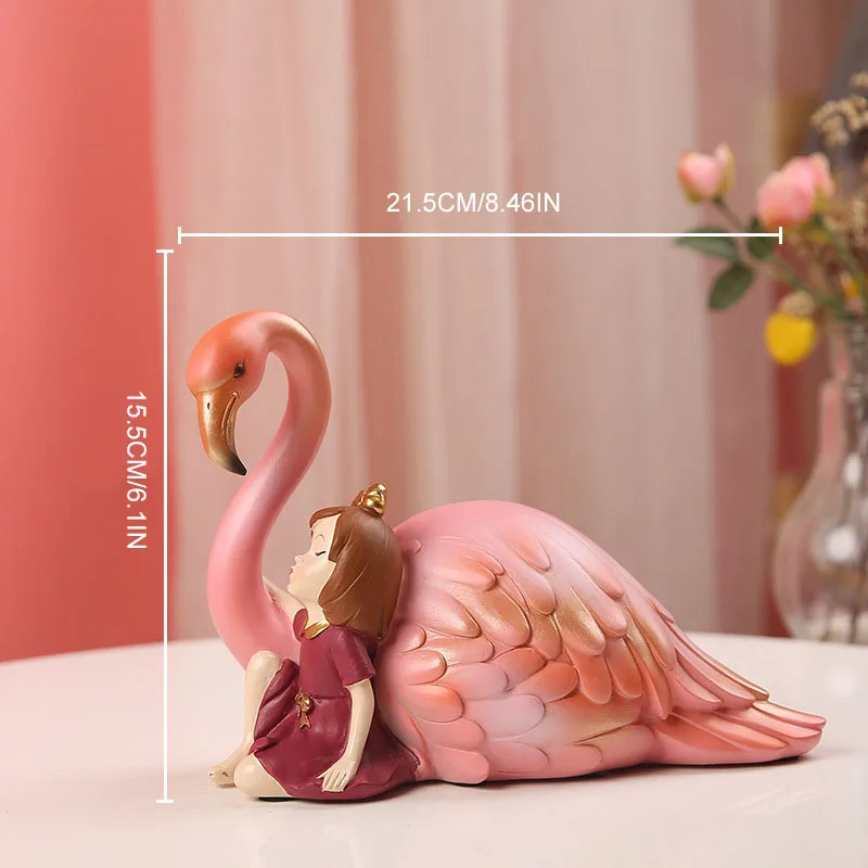 Nordic Ins Light Luxury Creative Flamingo Girl Sculpture Ornaments Home Living Room Wine Cabinet Furnishings Girl Birthday Gifts
Nordic Ins Light Luxury Creative Flamingo Girl Sculpture Ornaments Home Living Room Wine Cabinet Furnishings Girl Birthday Gifts