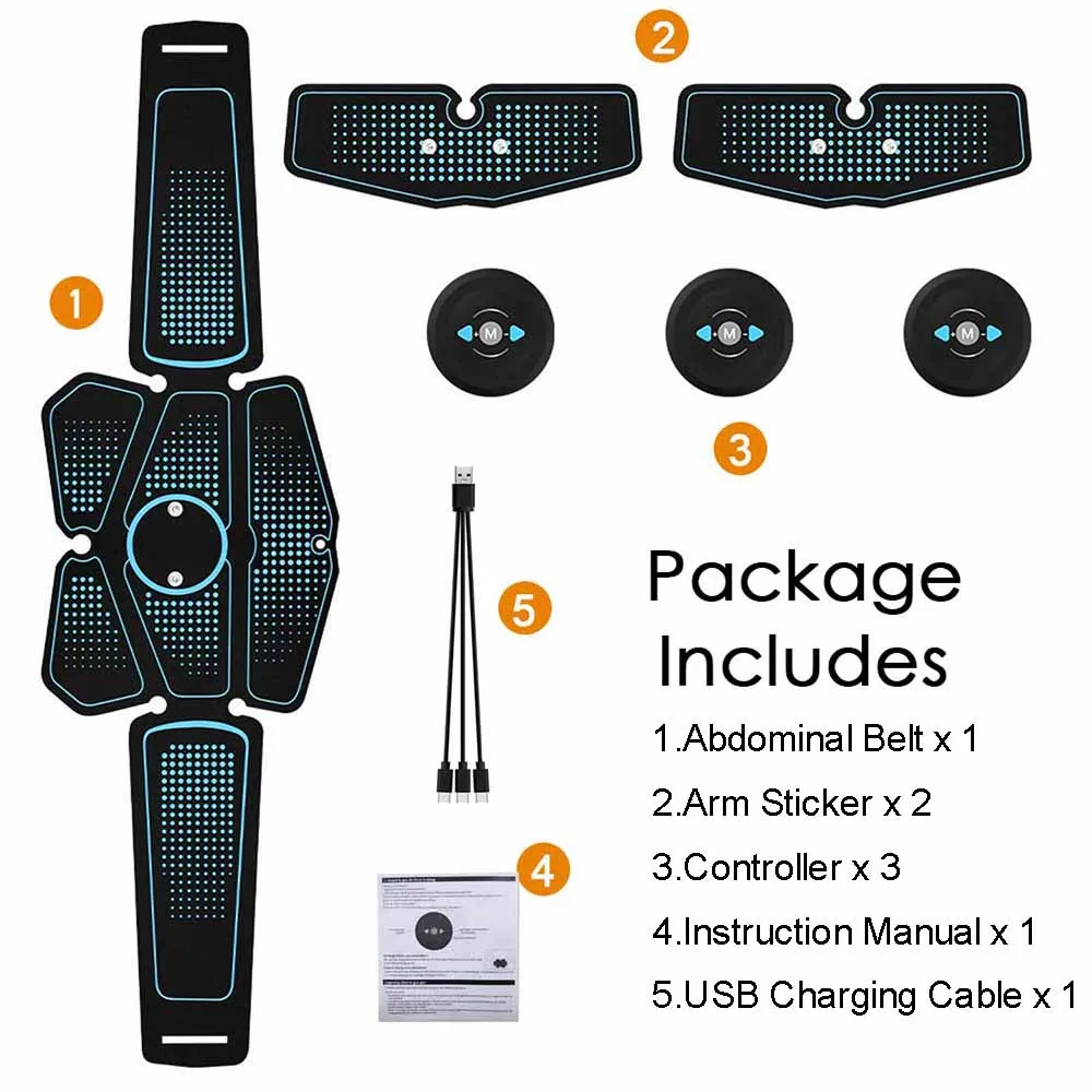 Abdominal Muscle Stimulator Muscle Toner Toning Belts Body Fitness Trainer Workout Home Gym Machine Electrostimulation
Abdominal Muscle Stimulator Muscle Toner Toning Belts Body Fitness Trainer Workout Home Gym Machine Electrostimulation