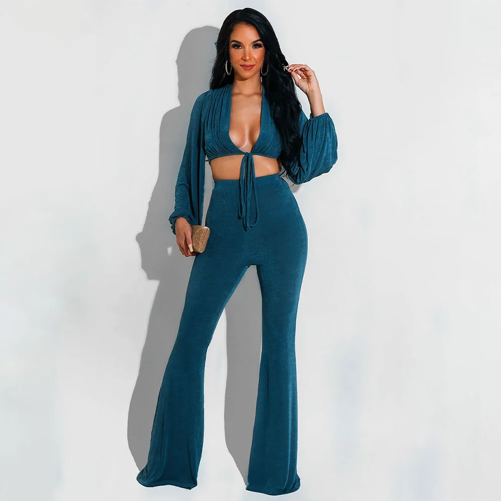 2021 Women's Autumn New Style Trouser Suit Casual Fashion Trend Commuter Style Solid Color Long-sleeved V-neck Two-piece Sets
2021 Women's Autumn New Style Trouser Suit Casual Fashion Trend Commuter Style Solid Color Long-sleeved V-neck Two-piece Sets