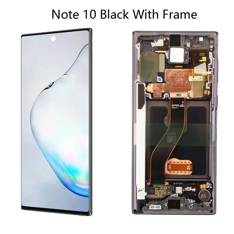 ORIGINAL AMOLED Lcd Screen For Samsung Galaxy Note 10 Lcd N970F note10 plus Lcd N975 N9750 LCD Note 10 Display Touch Screen
