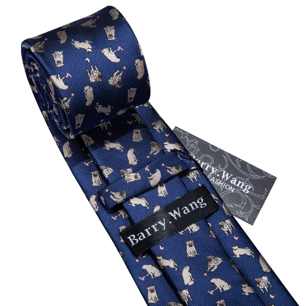 2020 Fashion Designer Bulldog Pattern Blue Silk Tie Hanky Set Barry.Wang 8.5cm Neck Ties For Men Gift Party Dropshipping FA-5168
2020 Fashion Designer Bulldog Pattern Blue Silk Tie Hanky Set Barry.Wang 8.5cm Neck Ties For Men Gift Party Dropshipping FA-5168