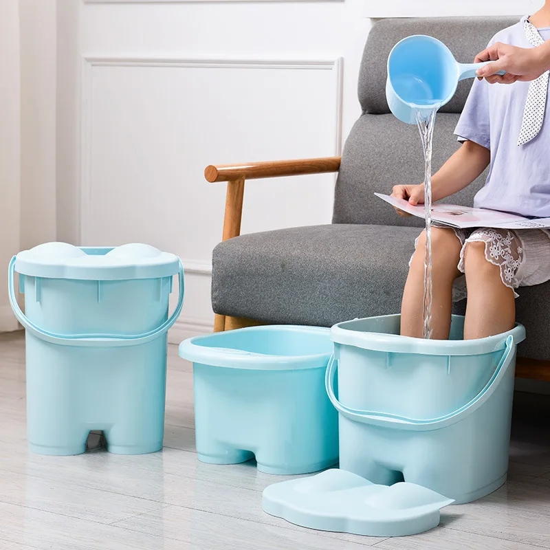 Plastic Foot Tub with Lid Portable Foot Spa Bath Massager Bucket Bathing Feet In Winter Pedicure Tub Adult Bathroom Products
Plastic Foot Tub with Lid Portable Foot Spa Bath Massager Bucket Bathing Feet In Winter Pedicure Tub Adult Bathroom Products