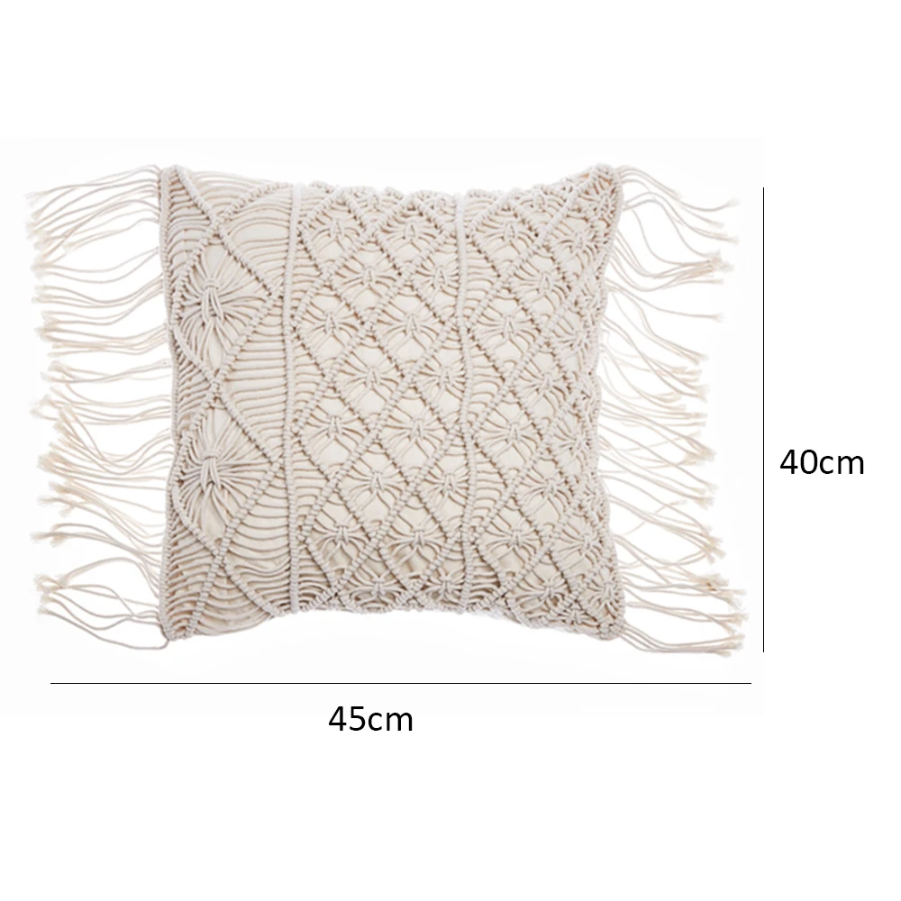 100% Cotton Cushion Covers Linen Macrame Pillowslip Hand-woven Pillowcase Geometry Bohemia Style Pillow Cover Home Decor 45*45cm
100% Cotton Cushion Covers Linen Macrame Pillowslip Hand-woven Pillowcase Geometry Bohemia Style Pillow Cover Home Decor 45*45cm