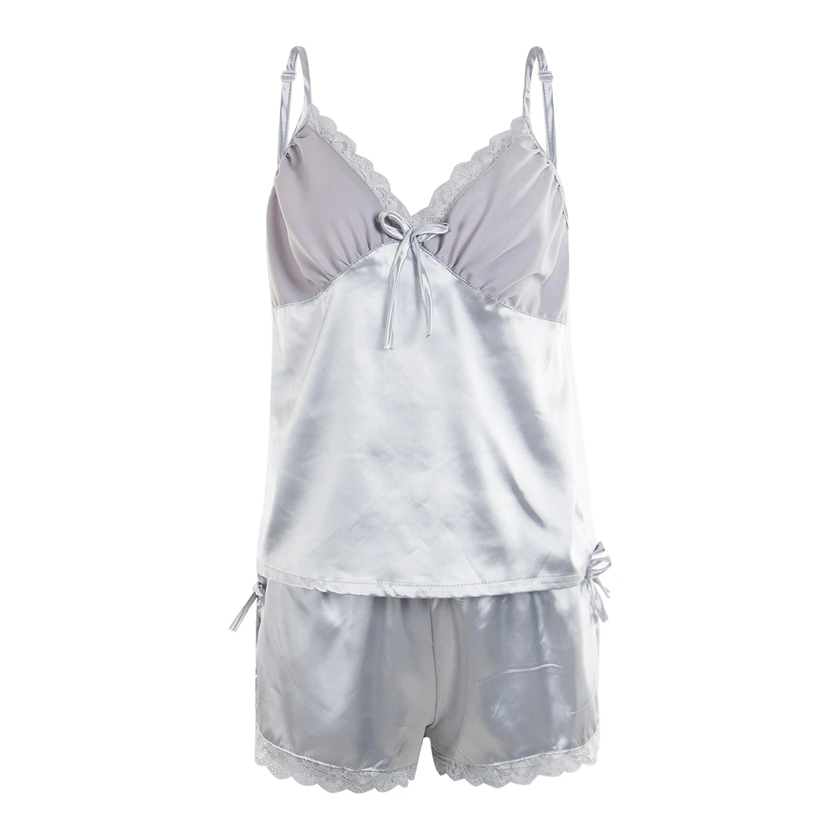 2Pcs Thefound Women Sexy Lingerie Sleeveless V Neck Satin Silk Pajama Set Floral Nightwear Top+High Waist Shorts
2Pcs Thefound Women Sexy Lingerie Sleeveless V Neck Satin Silk Pajama Set Floral Nightwear Top+High Waist Shorts