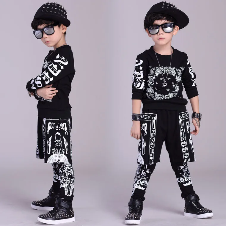 Hip Hop Costumes Boys Fashion Printed Long Sleeve Top Pants Street Dance Clothes Children Modern Stage Outfit Show Wear
Hip Hop Costumes Boys Fashion Printed Long Sleeve Top Pants Street Dance Clothes Children Modern Stage Outfit Show Wear