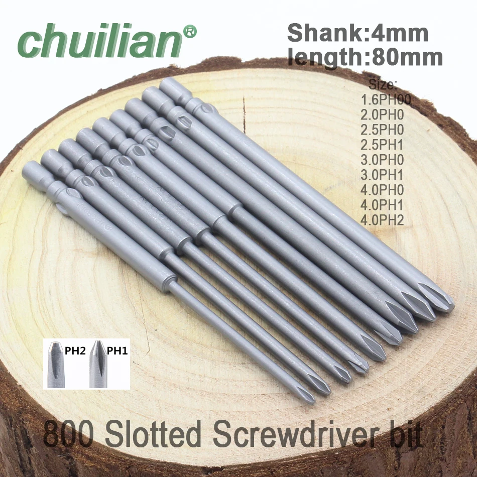 1Pcs 80mm long 800 Magnetic Round Shank Phillips Cross Head Screwdriver Bit Set Hand Tools
1Pcs 80mm long 800 Magnetic Round Shank Phillips Cross Head Screwdriver Bit Set Hand Tools