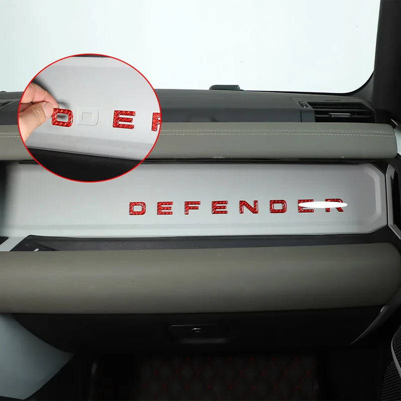 For Land Rover Defender 90 110 2020-2022 Soft real Carbon Fiber Car Co-Pilot Center Control Letter Sticker Car Accessories
For Land Rover Defender 90 110 2020-2022 Soft real Carbon Fiber Car Co-Pilot Center Control Letter Sticker Car Accessories