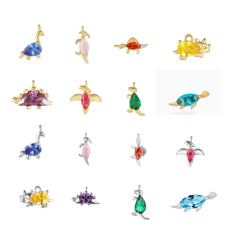 KOJ Ins Dinosaur Pendant Accessories Active Earrings/Bracelet/necklace Drop For Women Girls Fashion Zircon DIY Creative Jewelry
KOJ Ins Dinosaur Pendant Accessories Active Earrings/Bracelet/necklace Drop For Women Girls Fashion Zircon DIY Creative Jewelry