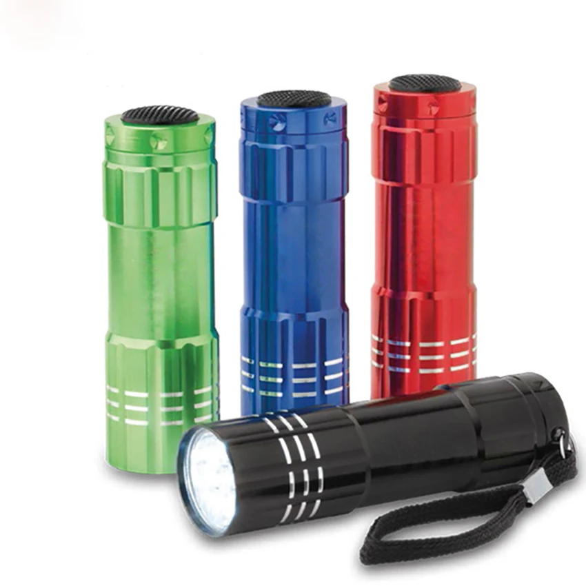 1pcs Portable mini Small flashlight 9 LED Lamp beads Aluminum alloy UV LED Flashlight For AAA battery waterproof illumination
1pcs Portable mini Small flashlight 9 LED Lamp beads Aluminum alloy UV LED Flashlight For AAA battery waterproof illumination
