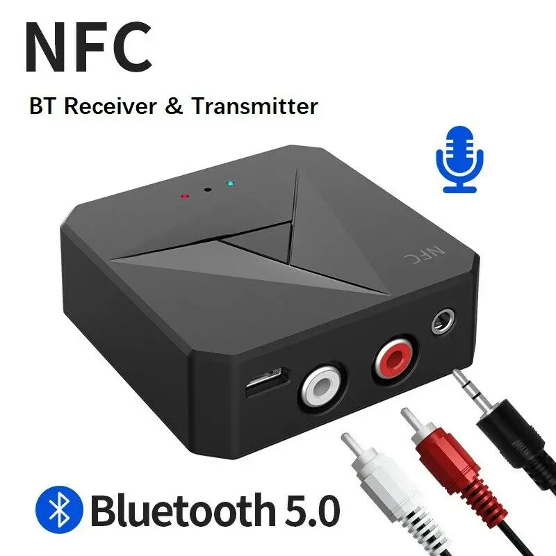 Портативный приемник-передатчик Bluetooth 5,0 NFC 3,5 мм AUX беспроводной аудио адаптер
Портативный приемник-передатчик Bluetooth 5,0 NFC 3,5 мм AUX беспроводной аудио адаптер