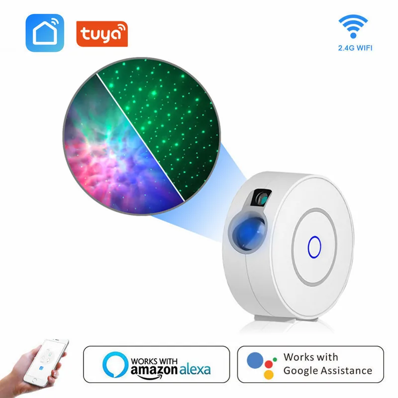 Tuya Smart Star Projector WiFi Laser Starry Sky Projector Led Colorful Home Atmosphere Light Wireless Control Via Alexa New
Tuya Smart Star Projector WiFi Laser Starry Sky Projector Led Colorful Home Atmosphere Light Wireless Control Via Alexa New