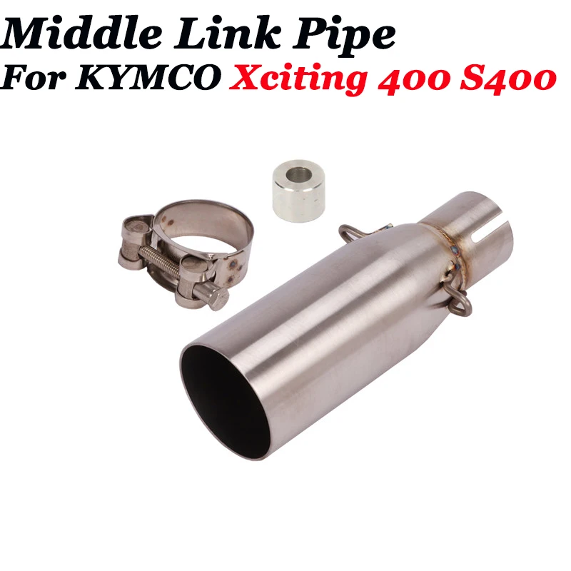 Slip On For KYMCO Xciting 400 S400 Motorcycle Exhaust Modify Stainless Steel Connection Middle Link Pipe Escape Moto Muffler
Slip On For KYMCO Xciting 400 S400 Motorcycle Exhaust Modify Stainless Steel Connection Middle Link Pipe Escape Moto Muffler