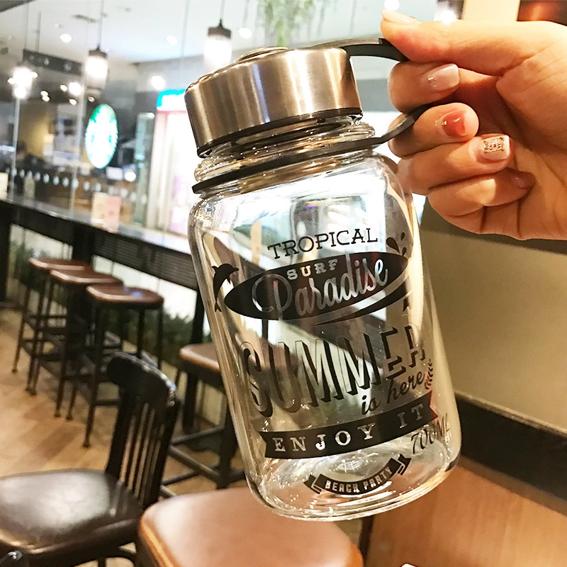 Large 1000ml Glass Water Cup Portable Heat-resisting Originality Outdoor Sport Make Tea Water Bottle Space Receptacle
Large 1000ml Glass Water Cup Portable Heat-resisting Originality Outdoor Sport Make Tea Water Bottle Space Receptacle