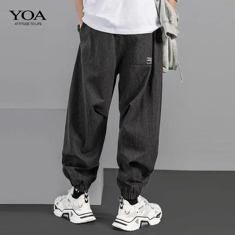 Yoa autumn trend loose hip hop casual pants men's Korean dark grey leggings and street trend sports pants
Yoa autumn trend loose hip hop casual pants men's Korean dark grey leggings and street trend sports pants