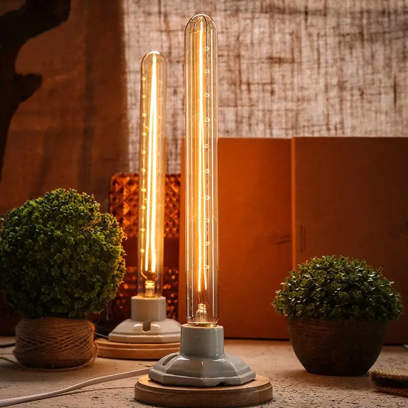 Vintage Edison Bulb E27 8W Tubular Nostalgic Filament Incandescent Antique Light Bulb Home Lamp Fixtures
Vintage Edison Bulb E27 8W Tubular Nostalgic Filament Incandescent Antique Light Bulb Home Lamp Fixtures