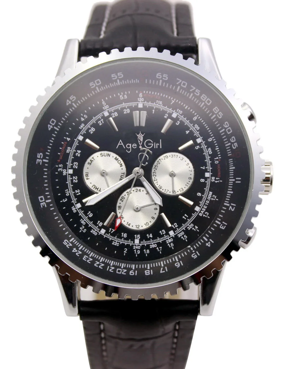 Mens ClassicWatch Automatic Movement Mechanical Big Face 50mm Stainless Steel Black Leather Gent's Watches Chronograph
Mens ClassicWatch Automatic Movement Mechanical Big Face 50mm Stainless Steel Black Leather Gent's Watches Chronograph