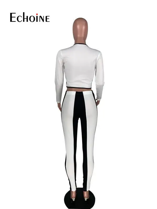 Echoine Women fall stripe Splicing Hollow out Tracksuits Casual Full Sleeve High Waist Bodycon Leggings Two Piece Set Streetwear
Echoine Women fall stripe Splicing Hollow out Tracksuits Casual Full Sleeve High Waist Bodycon Leggings Two Piece Set Streetwear