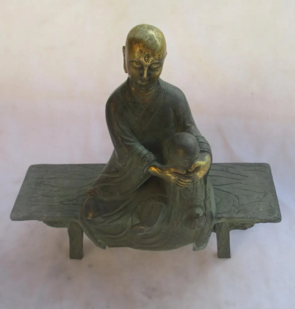 christmas decorations for home+ Chinese Old Bronze Gold gilt Carved Tang Dynasty Buddha Statue/ Antique Sculpture
christmas decorations for home+ Chinese Old Bronze Gold gilt Carved Tang Dynasty Buddha Statue/ Antique Sculpture