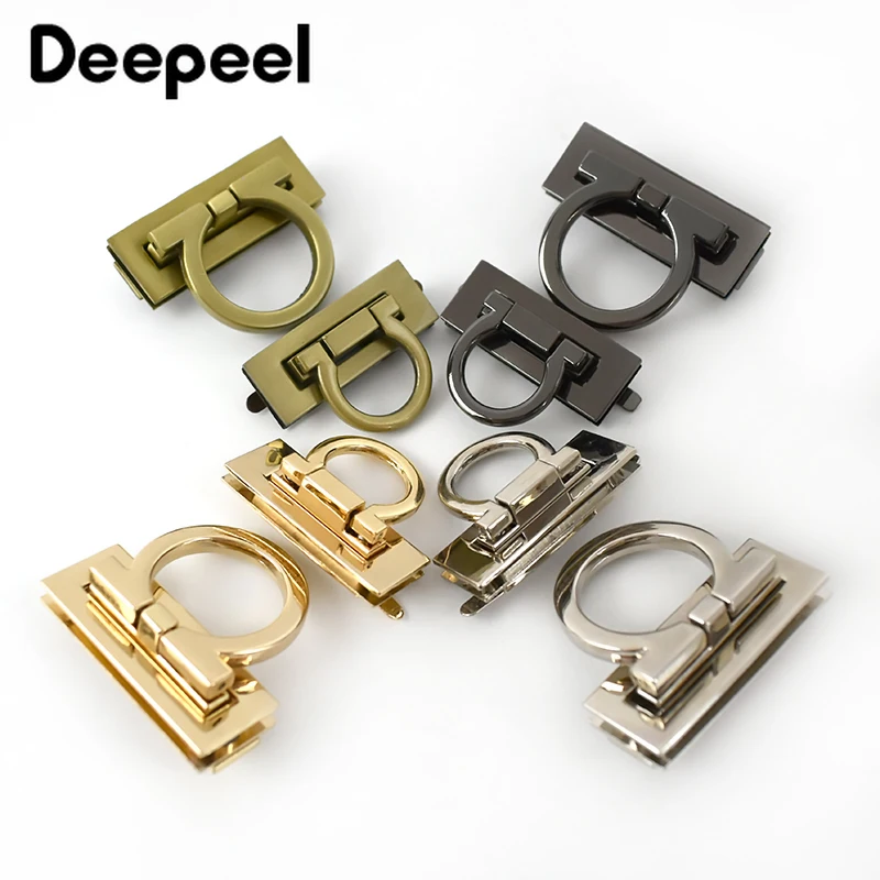 Deepeel 2pcs Metal Clasp Turn Twist Lock Closure for Handbag Buckles DIY Leather Craft Bag Hardware Replacement Accessories E6-8
Deepeel 2pcs Metal Clasp Turn Twist Lock Closure for Handbag Buckles DIY Leather Craft Bag Hardware Replacement Accessories E6-8
