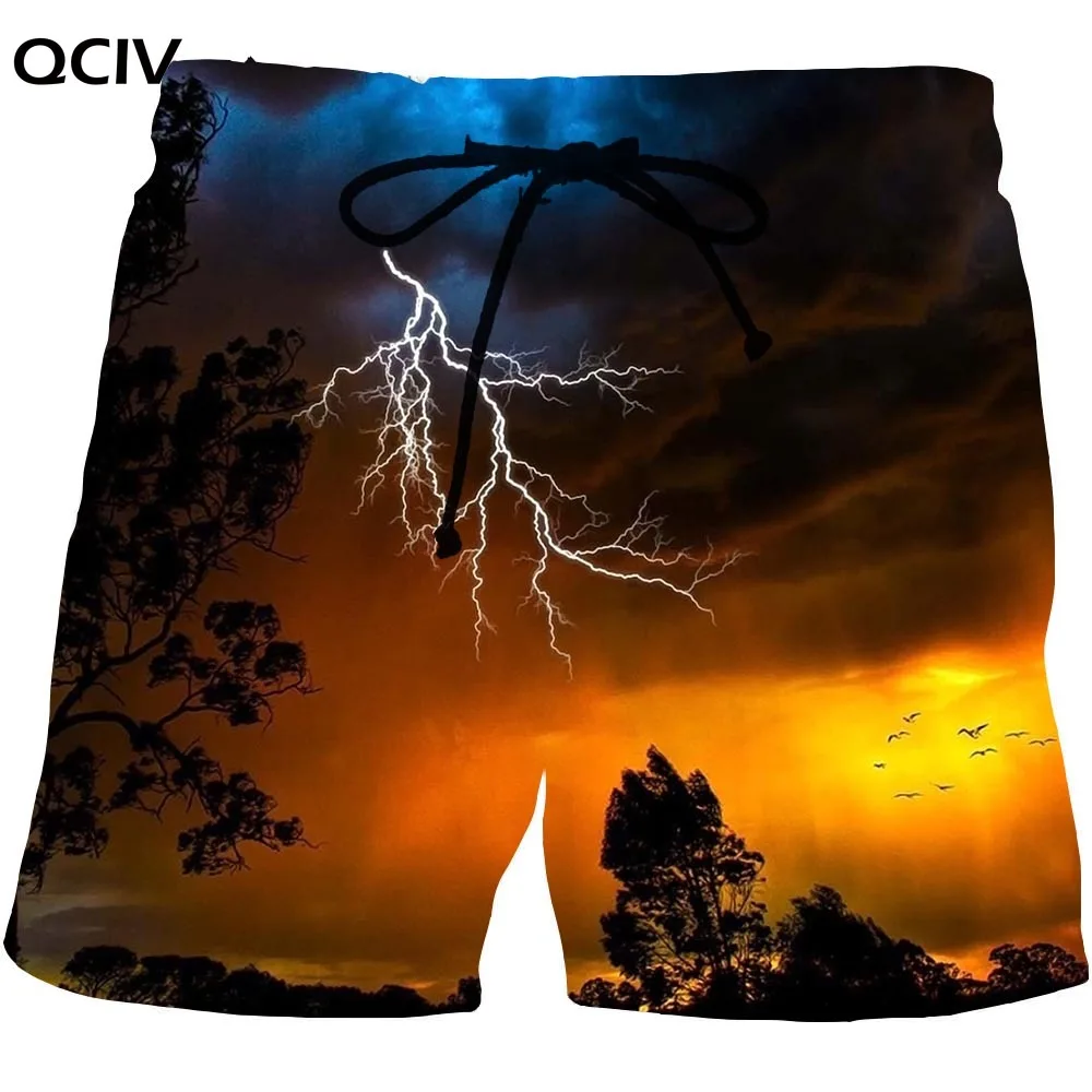 Lightning Graphic Beach Shorts For Men 3D Pattern Dusk Boardshorts Men/Women Short Pants 
Lightning Graphic Beach Shorts For Men 3D Pattern Dusk Boardshorts Men/Women Short Pants